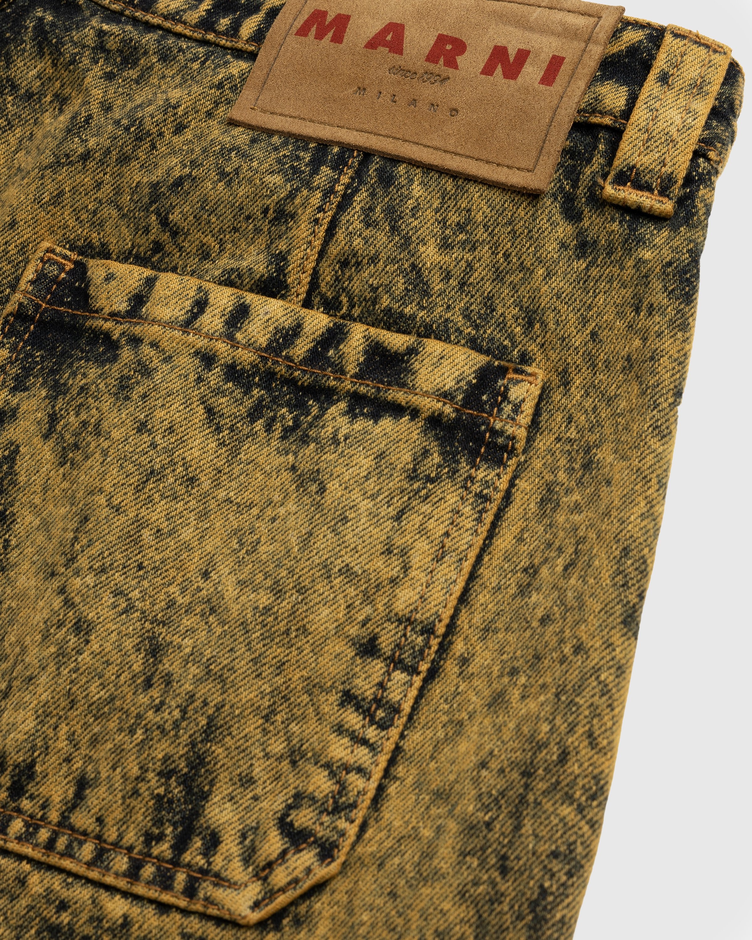 Marni Marble Dyed Trousers Maize Highsnobiety Shop
